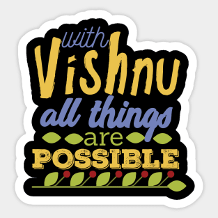 Religious Vishnu Apparel Hindu God Hinduism T-Shirt Sticker